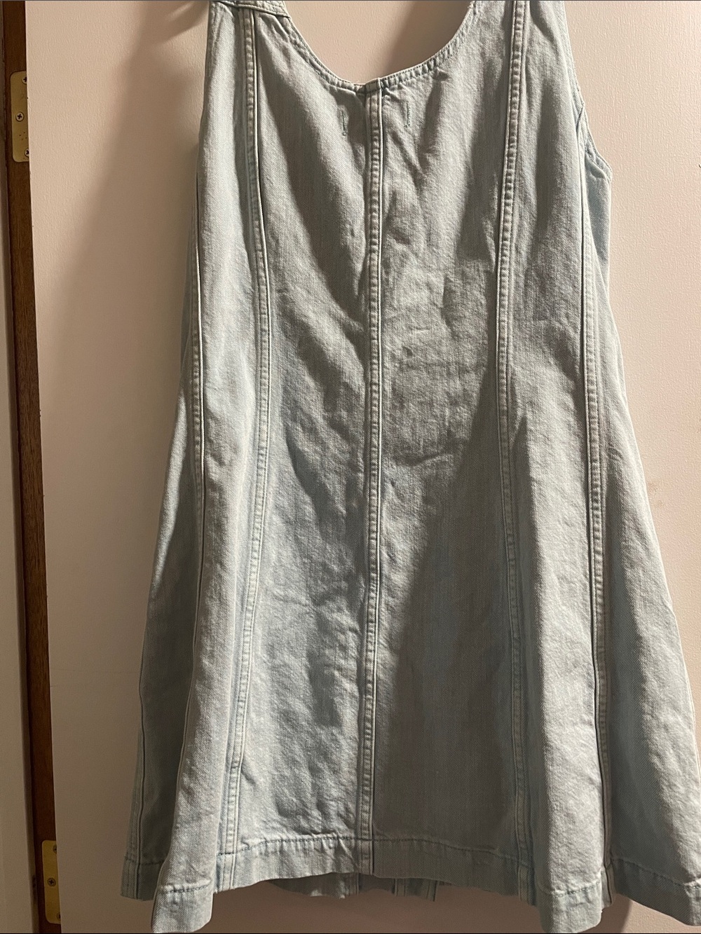 Madewell Sleeveless Button-Front Denim Dress - Picture 4 of 4